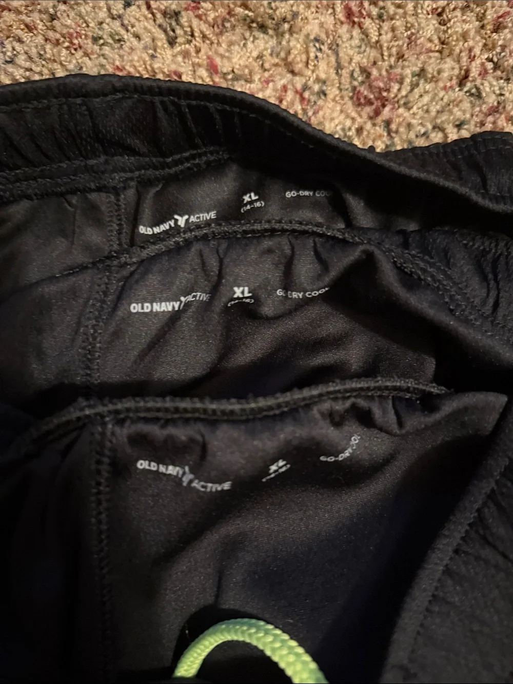 Old Navy Black Kids Straight Leg Pants - Set of 3 pants